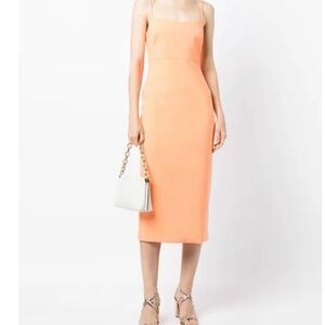 LIKELY Peach Midi Dress - Women